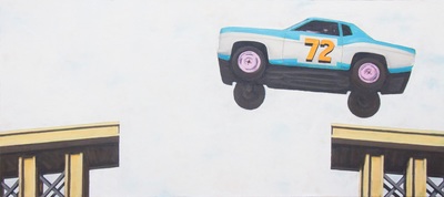Steve Wright painting  'Jump 5', 2016 Oil on linen